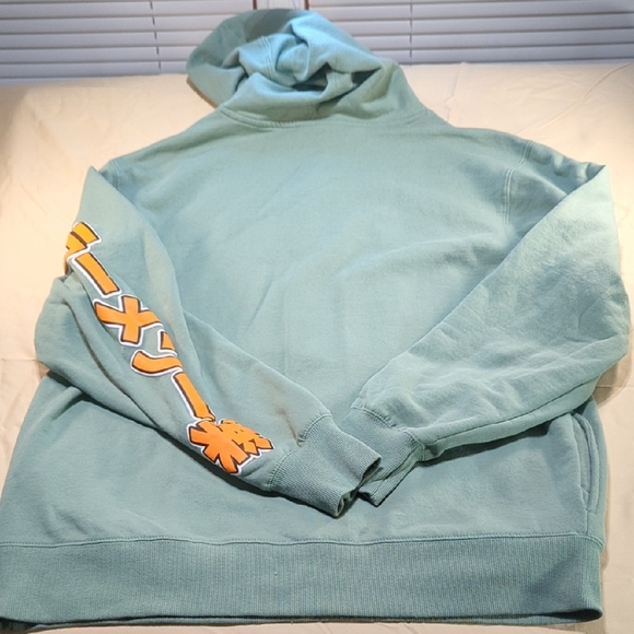 Light GreenLightweight Hoodie with Graphic Accents.... - Picture 7 of 9